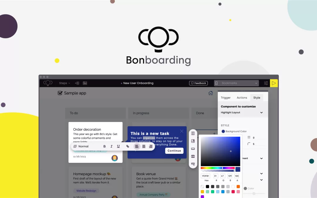 Bonboarding – 通过虚拟游览引导新用户 – 独家终身优惠