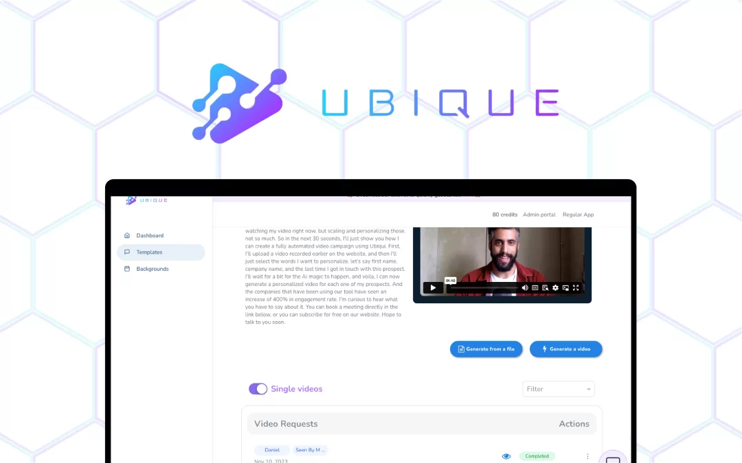 Ubique – 大规模生成 AI 个性化视频 – 独家终身优惠