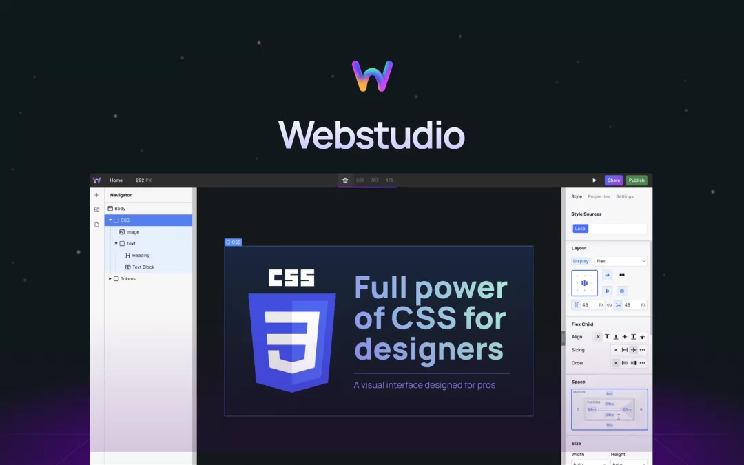 Webstudio – 无需代码即可构建快速、动态的网站 – 独家终身优惠