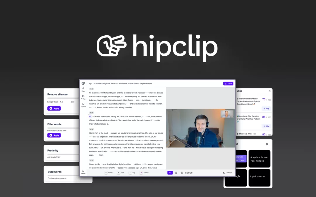 Hipclip – 用人工智能创建短视频 – 独家终身优惠