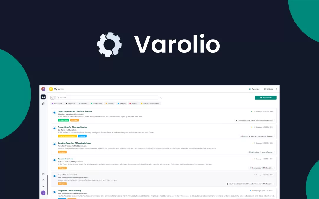 Varolio – 使用 AI 收件箱每周节省时间 – 独家终身优惠