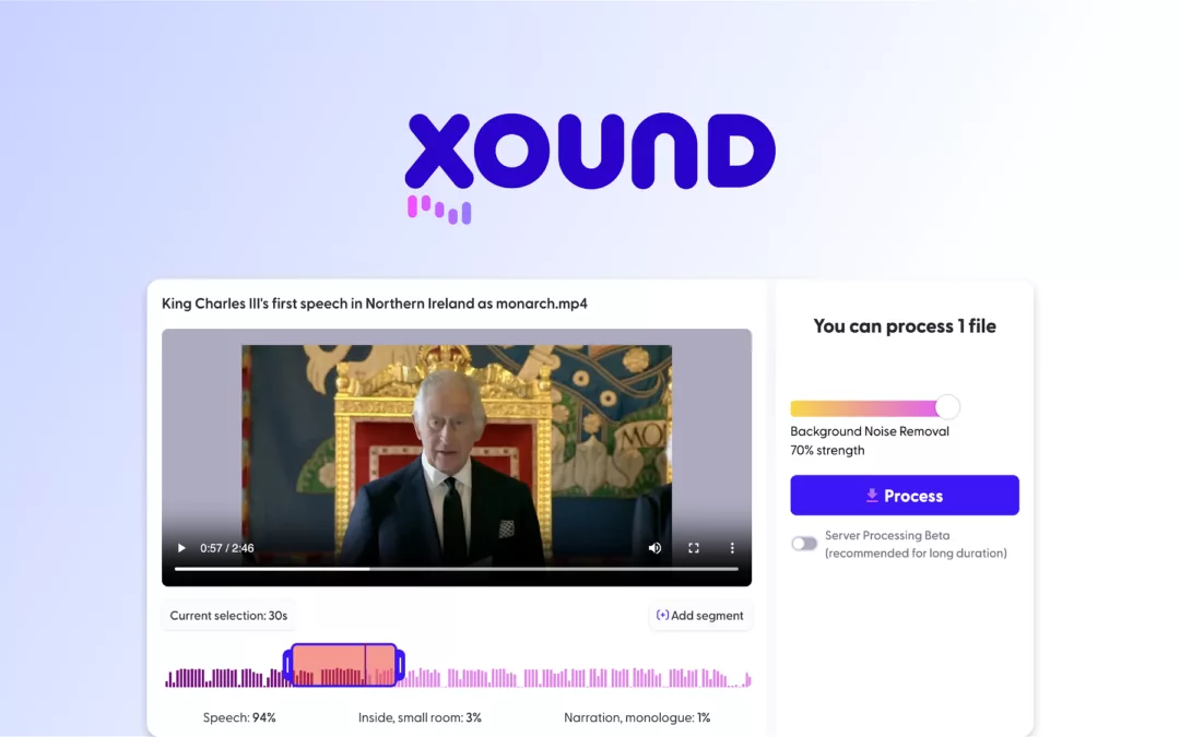 Xound – 通过 AI 增强您的音频内容 – 独家终身优惠