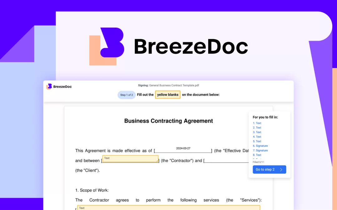 BreezeDoc – 快速签署您的文件 – 独家终身优惠