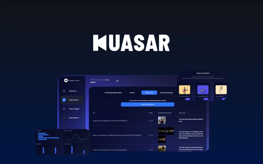 Kuasar Video – 使用 AI 分析社交媒体视频 – 独家终身优惠