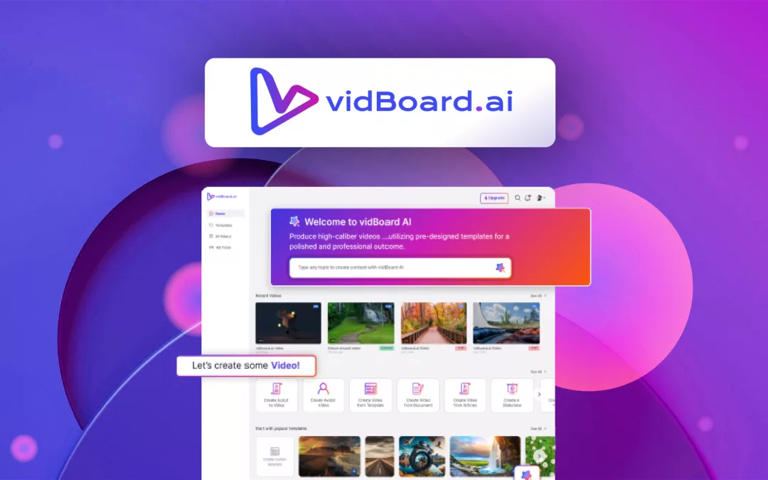 vidBoard.ai – 使用 AI 创建视频 – 独家终身优惠