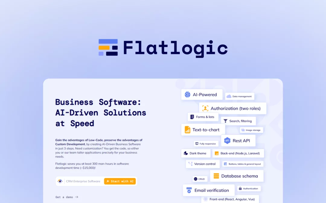 Flatlogic Generator – 创建商业软件 – 独家终身优惠