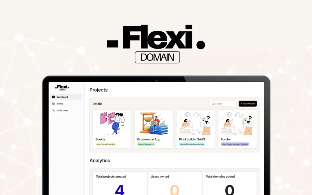 Flexi Domain – 在一个应用程序中管理您的所有域名 – 独家终身优惠