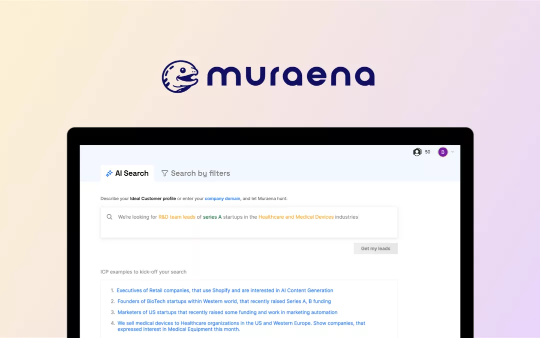 Muraena – 访问超过 1.4 亿条 B2B 线索 – 独家终身优惠