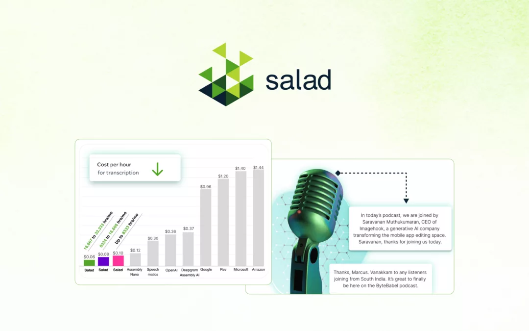 Salad Transcription API – 转录视频和音频 – 独家终身优惠